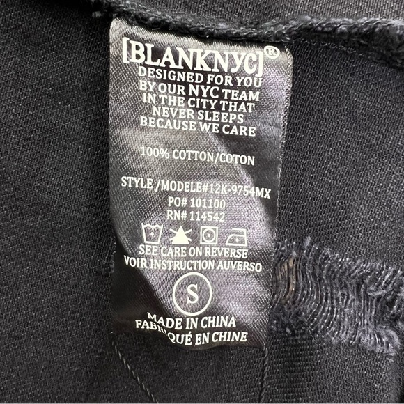 Blank NYC Black Jean Jacket Size Small Studded Distressed Denim New NWT - Picture 8 of 10